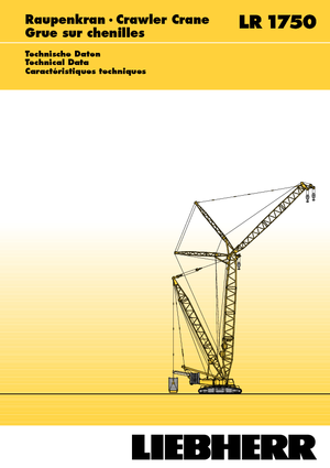 Crawler cranes - Lattice boom Liebherr LR 1750