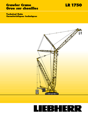 Crawler cranes - Lattice boom Liebherr LR 1750