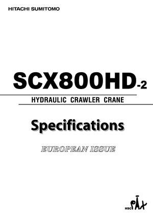 Crawler cranes - Lattice boom Hitachi Sumitomo SCX 800 HD 2