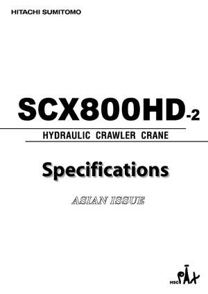 Crawler cranes - Lattice boom Hitachi Sumitomo SCX 800 HD 2