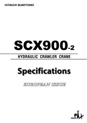 Paletli vinçler - kafes patlaması Hitachi Sumitomo SCX 900-2