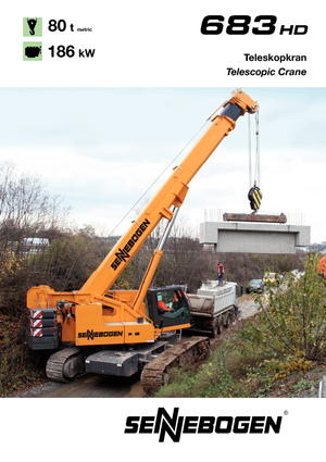 Paletli vinçler - teleskopik bom Sennebogen 683 HD