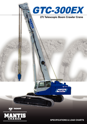 Crawler cranes - Telescopic boom Tadano GTC-300 EX