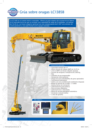 Crawler cranes - Telescopic boom Maeda LC 1385 B