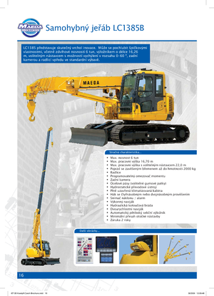 Crawler cranes - Telescopic boom Maeda LC 1385