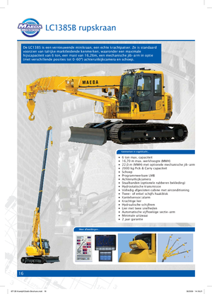 Crawler cranes - Telescopic boom Maeda LC 1385