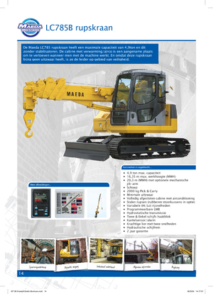 Crawler cranes - Telescopic boom Maeda LC 785