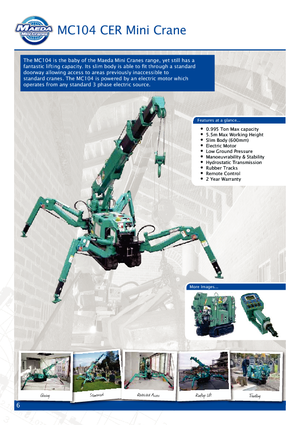 Paletli vinçler - teleskopik bom Maeda MC 104 CER *