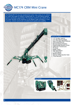Crawler cranes - Telescopic boom Maeda MC 174 CRM *