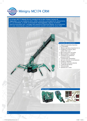 Crawler cranes - Telescopic boom Maeda MC 174 CRM *