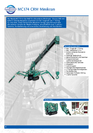 Crawler cranes - Telescopic boom Maeda MC 174 CRM *
