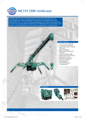 Crawler cranes - Telescopic boom Maeda MC 174 CRM *