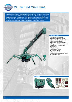 Crawler cranes - Telescopic boom Maeda MC 174 CRM *