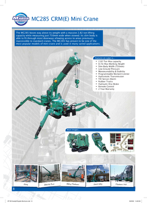 Crawler cranes - Telescopic boom Maeda MC 285 CRM-E