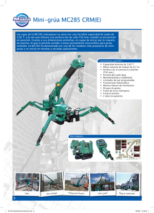Crawler cranes - Telescopic boom Maeda MC 285 CRM-E