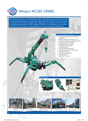Crawler cranes - Telescopic boom Maeda MC 285 CRM-E