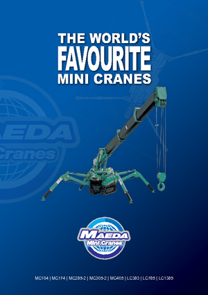 Crawler cranes - Telescopic boom Maeda MC 405 CRME