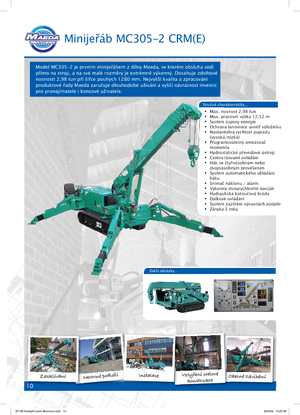 Crawler cranes - Telescopic boom Maeda MC 305 CRM-E