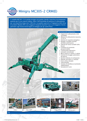 Crawler cranes - Telescopic boom Maeda MC 305 CRM-E