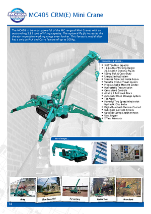 Crawler cranes - Telescopic boom Maeda MC 405 CRME