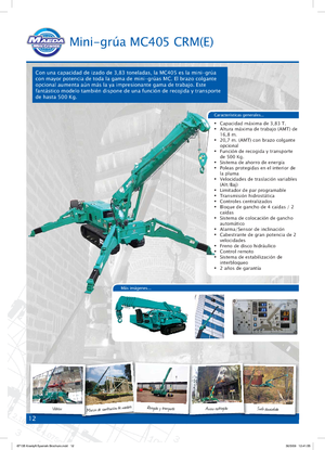 Crawler cranes - Telescopic boom Maeda MC 405 CRME