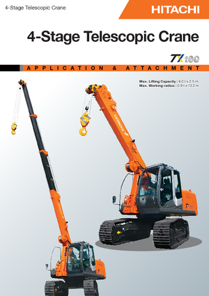 Crawler cranes - Telescopic boom Hitachi Sumitomo TX 160