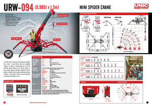 Crawler cranes - Telescopic boom UNIC URW 094
