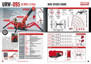 Crawler cranes - Telescopic boom UNIC URW 095