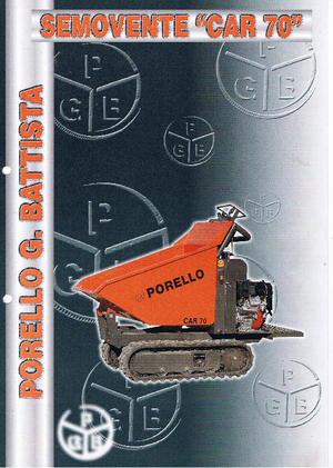 Tracked Dumpers Porello Car 70