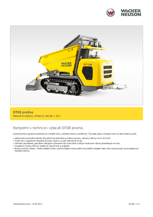 Tracked Dumpers Wacker Neuson DT 08 PL