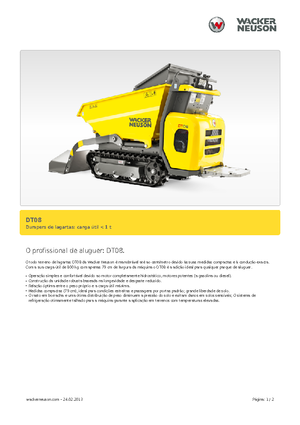 Tracked Dumpers Wacker Neuson DT08