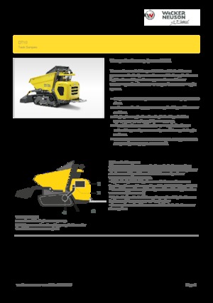 Tracked Dumpers Wacker Neuson DT10