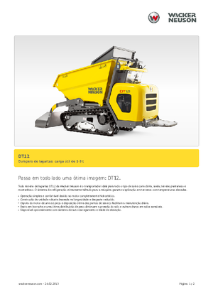 Tracked Dumpers Wacker Neuson DT12