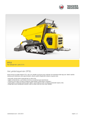 Tracked Dumpers Wacker Neuson DT12