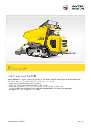 Tracked Dumpers Wacker Neuson DT12