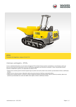 Tracked Dumpers Wacker Neuson DT25