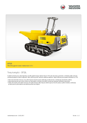 Tracked Dumpers Wacker Neuson DT25