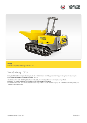 Paletli Damperler Wacker Neuson DT25
