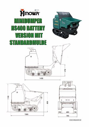 Tracked Dumpers Hinowa HS400