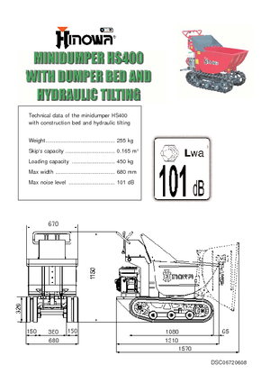 Tracked Dumpers Hinowa HS400