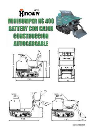 Tracked Dumpers Hinowa HS400