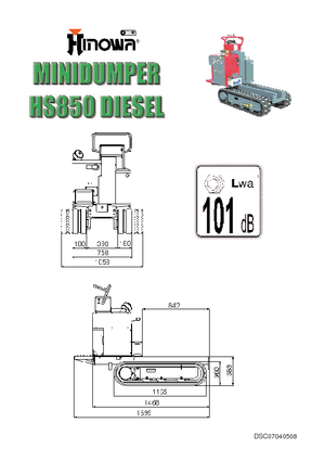 Tracked Dumpers Hinowa HS 850 D