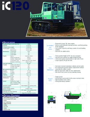Tracked Dumpers Kato IC120