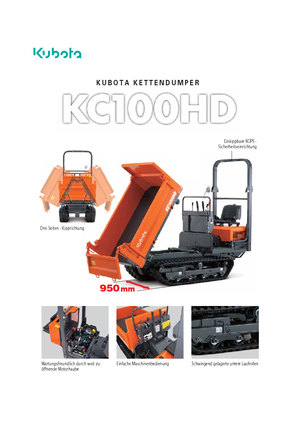 Tracked Dumpers Kubota KC110HD