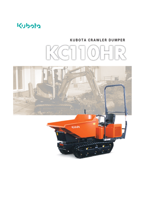Tracked Dumpers Kubota KC110HR