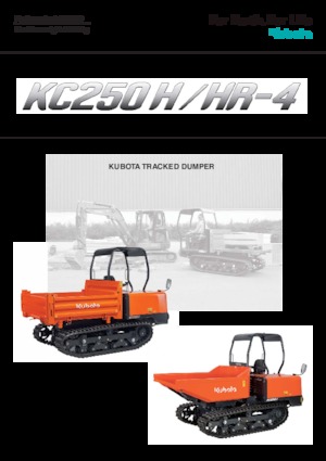 Tracked Dumpers Kubota KC 250 H-4