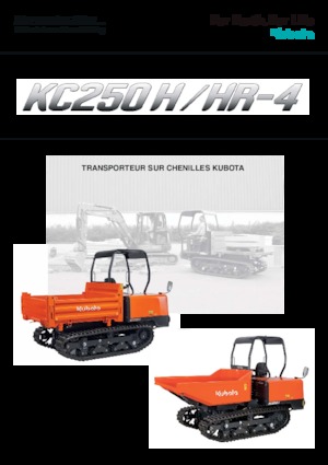 Tracked Dumpers Kubota KC 250 H-4