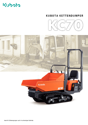 Tracked Dumpers Kubota KC 70