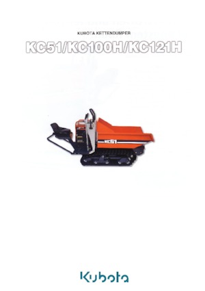 Tracked Dumpers Kubota KC100H