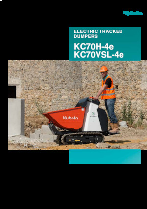 Electric Tracked Dumpers Kubota KC70H-4e